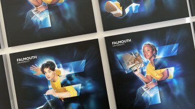 Copies of Falmouth University 2023 undergraduate prospectus 